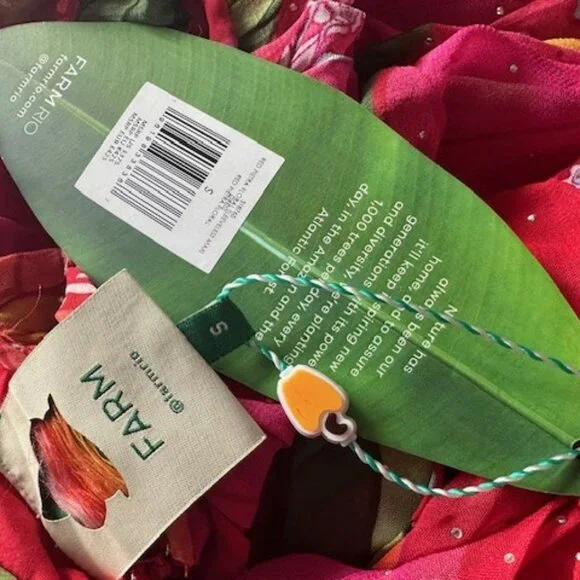 Farm Rio Red Pietra Maxi Dress - small (NWT) - Picture 7 of 7